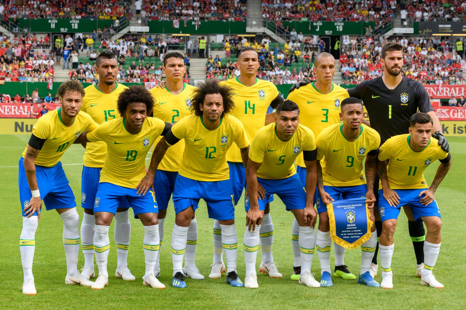 Đội tuyển Brazil trong trận giao hữu FIFA 2018 – ví dụ về cá cược bóng đá đội tuyển quốc gia