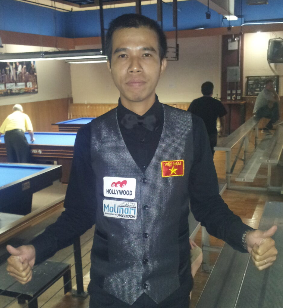 Trần Quyết Chiến thi đấu carom 3 băng tại Verhoeven Open 2016, New York