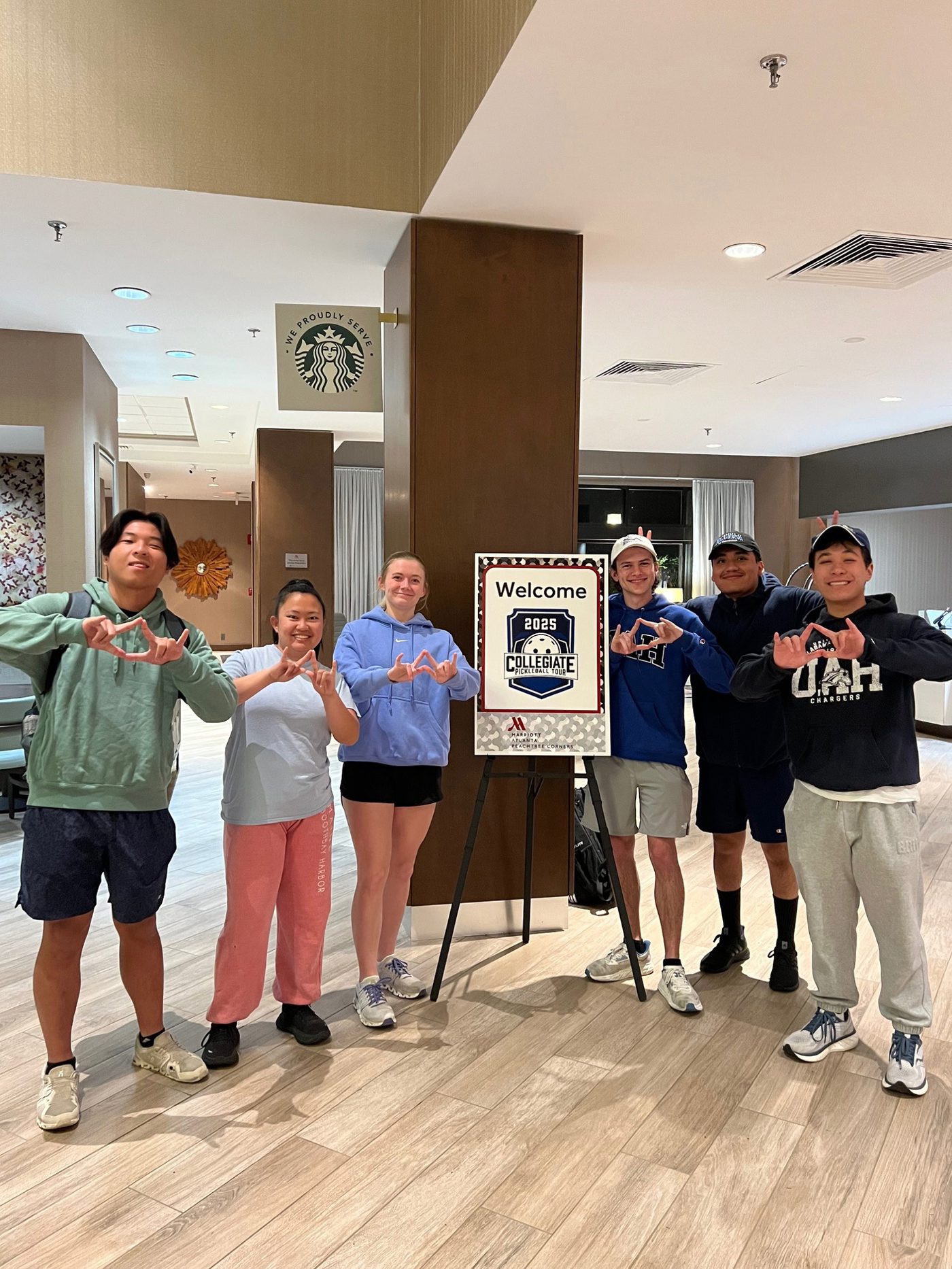 Đội pickleball UAH tại giải DUPR Collegiate Nationals 2025