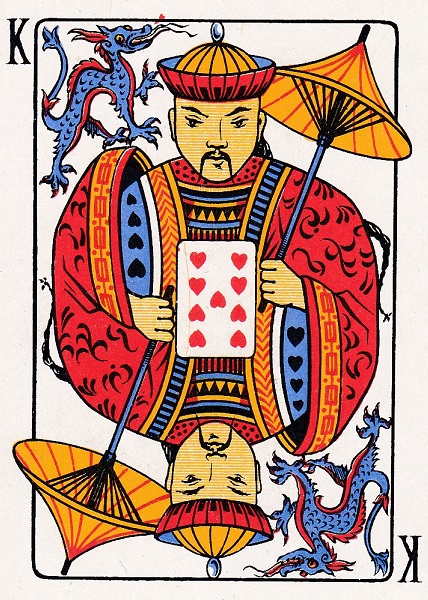 Lá King trong bộ bài Khanhoo do Thomas De La Rue in năm 1895