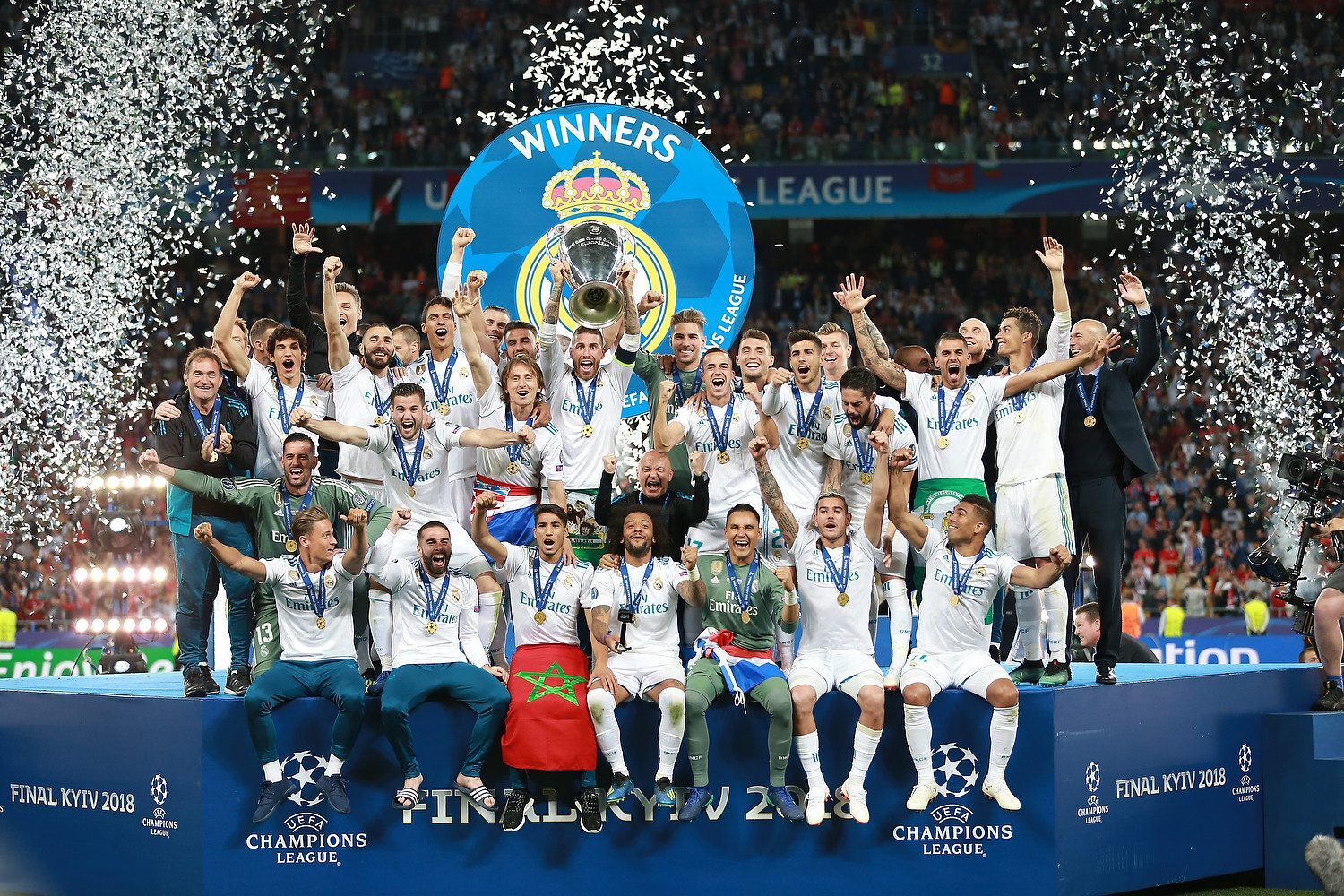 Real Madrid ăn mừng chức vô địch Champions League 2018
