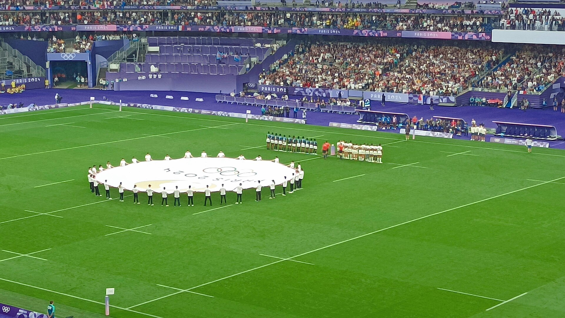 Chung kết rugby sevens nam Olympic Paris 2024 giữa Pháp và Fiji tại Stade de France