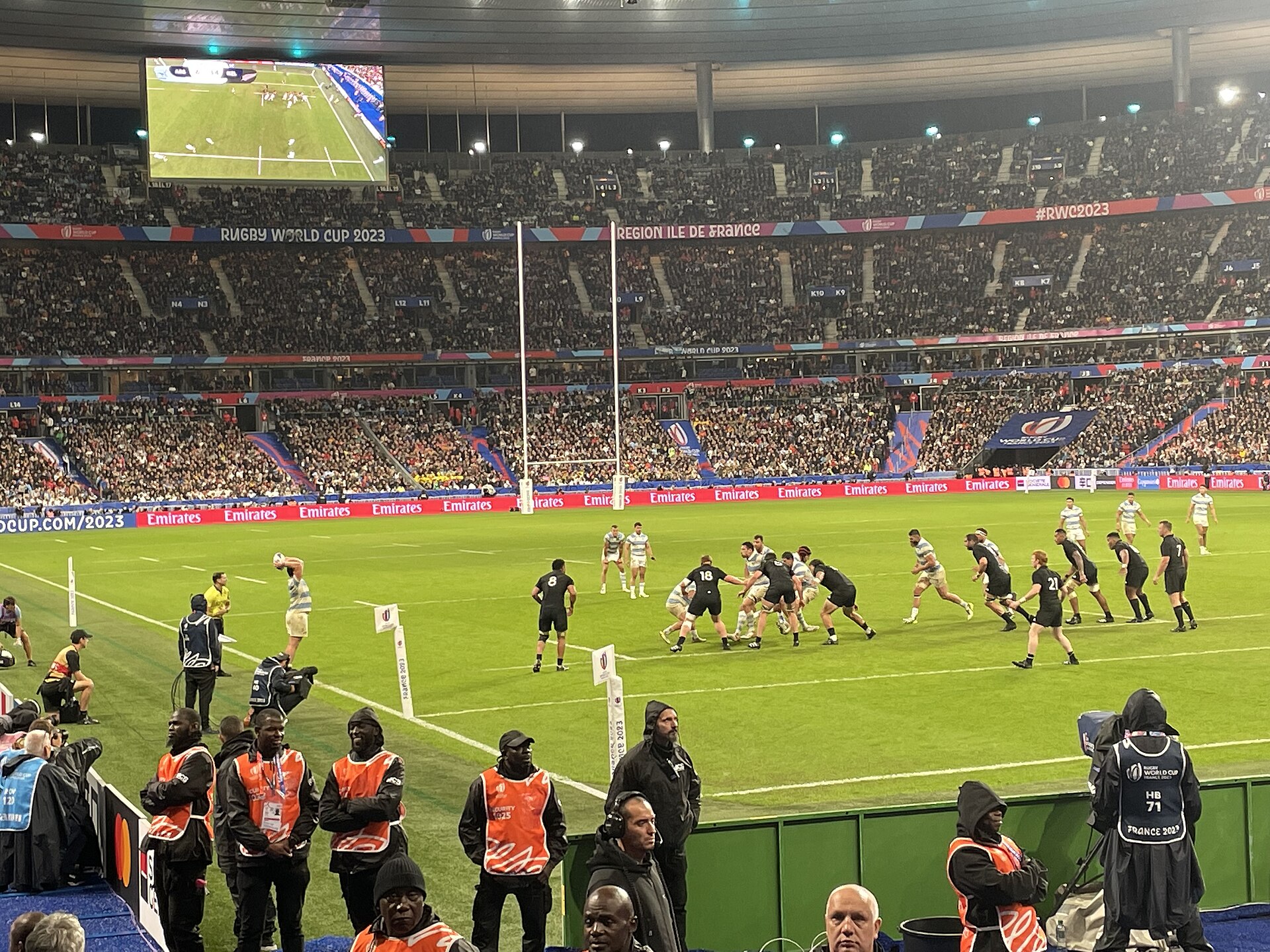 Trận bán kết World Cup Rugby 2023 Argentina vs New Zealand tại Stade de France