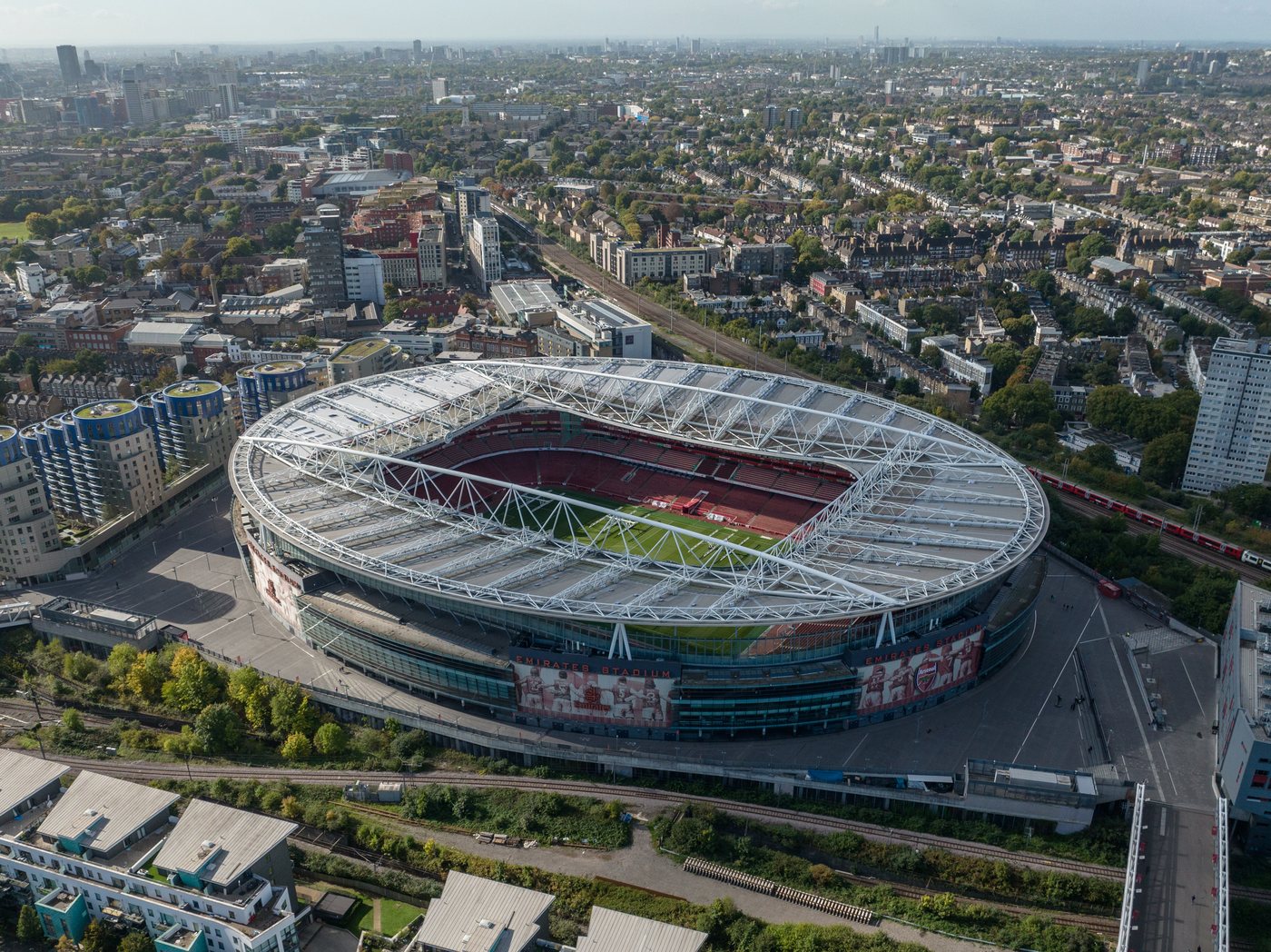 Sân Emirates của Arsenal - đương kim vô địch Ngoại Hạng Anh mùa 2025/26
